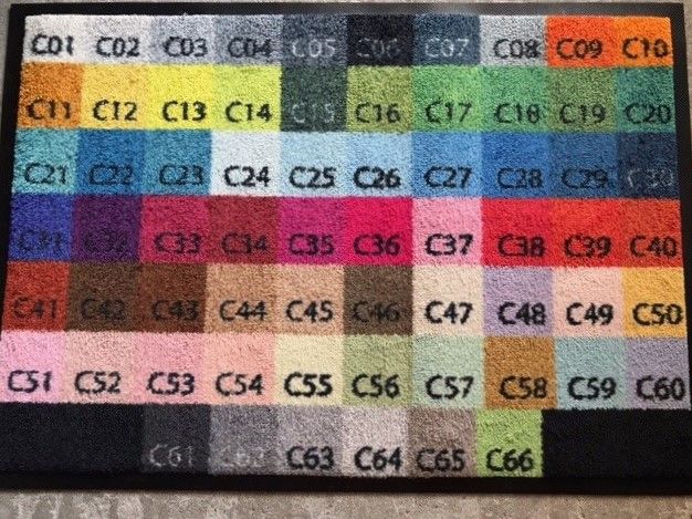 Kleurpalet 1-2-3 ColorStar Logomat incl. rand - wasbaar