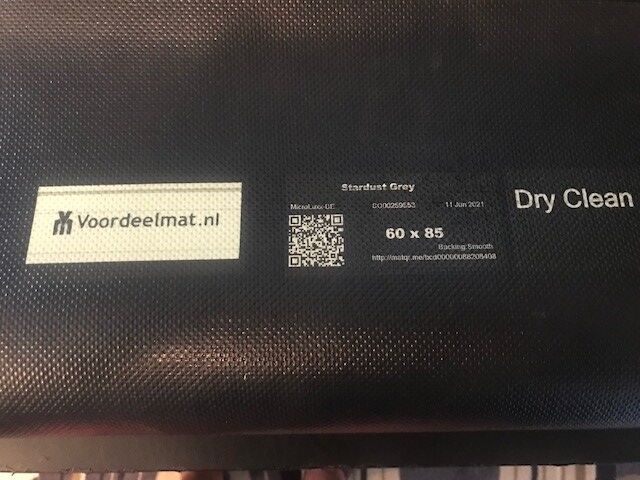 Dry Clean droogloopmat op maat 8mm met rand