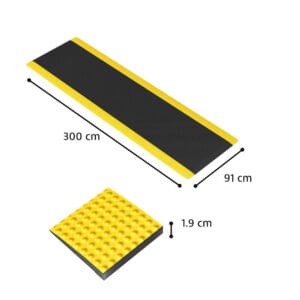 Sky Trax 91x300cm black-yellow