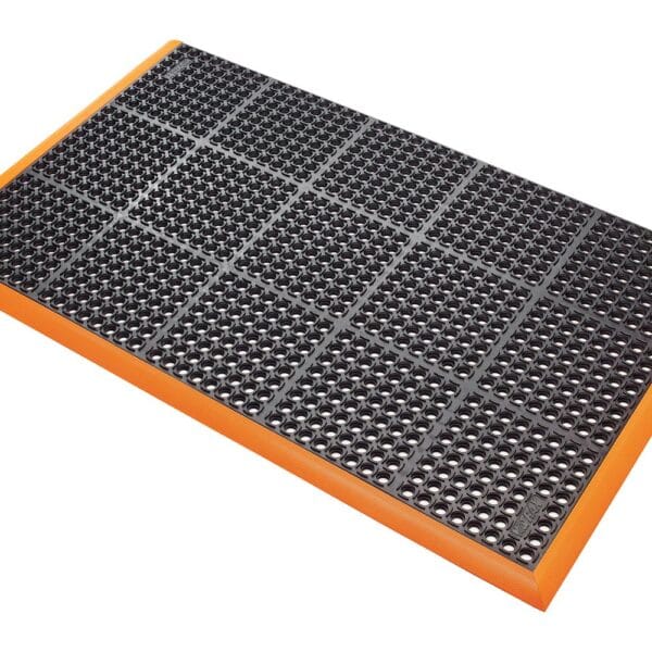 Safety Stance Open werkplekmat Zwart/Oranje standaardmaten - Afbeelding 1