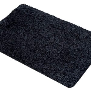 Diagonaal bovenaanzicht van de Aquaplus Droogloopmat. Het betreft hier de Antraciet variant.