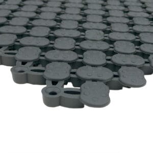 Close up van een Lagune Antislipmat. Uitvoering op de foto: Donkergrijs.